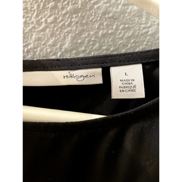 Halogen Women's Black Sleeveless Shift Dress Size Large NWT - Picture 6 of 7
